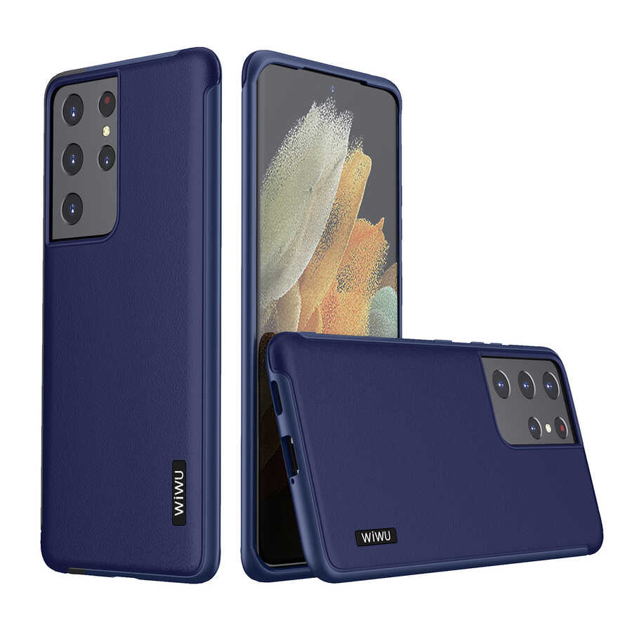 Galaxy S21 Ultra Kılıf Wiwu Sand Stone Kapak - Görsel 6