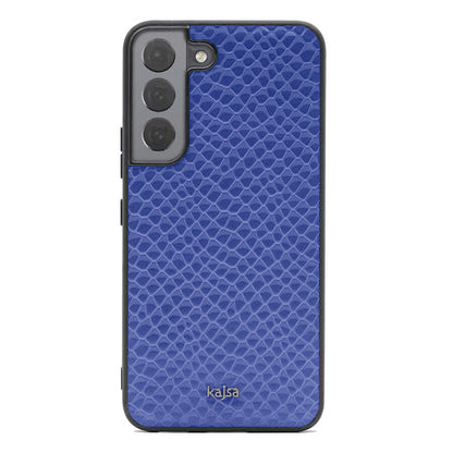 Galaxy S22 Kılıf Kajsa Pearl Pattern Hakiki Deri Kapak - Görsel 3