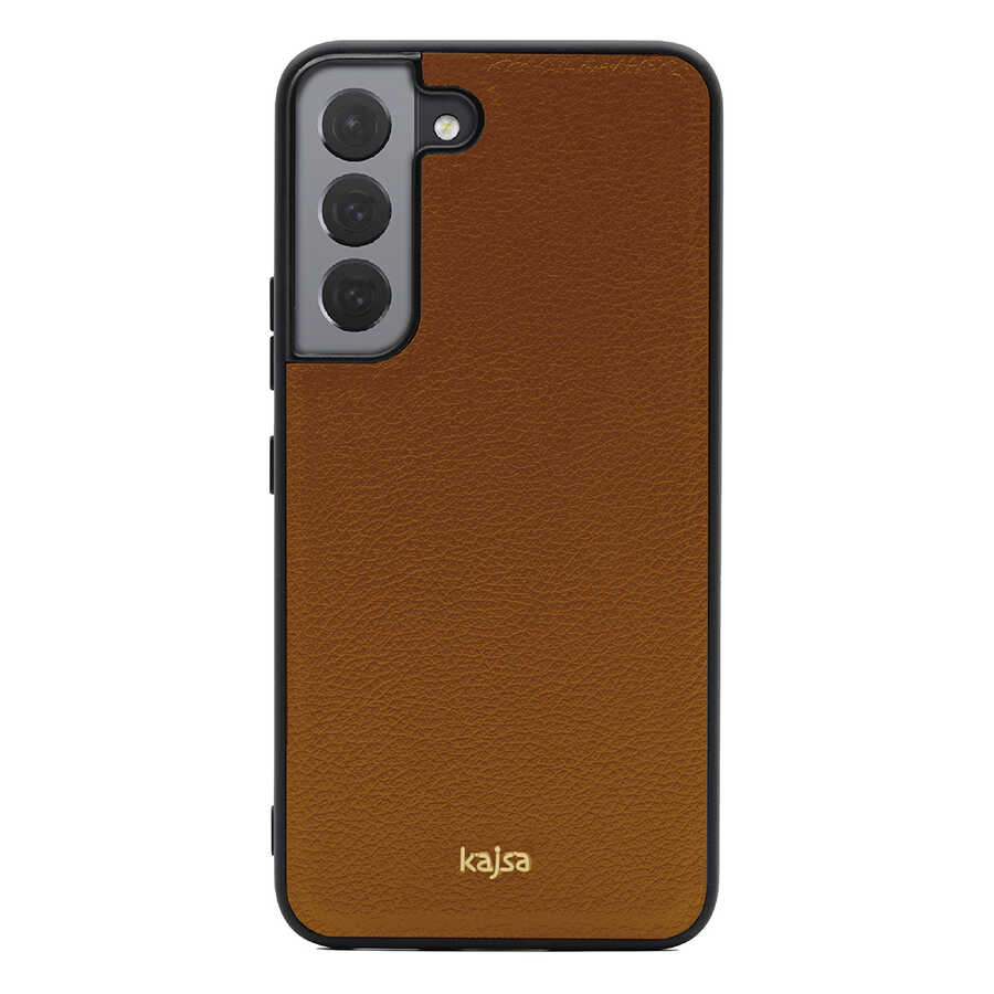 Galaxy S22 Plus Kılıf Kajsa Luxe Collection Hakiki Deri Kapak - Görsel 4
