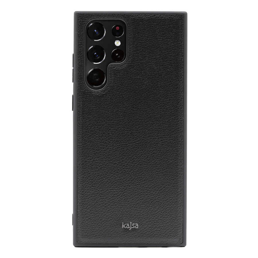 Galaxy S22 Ultra Kılıf Kajsa Luxe Collection Hakiki Deri Kapak - Görsel 2