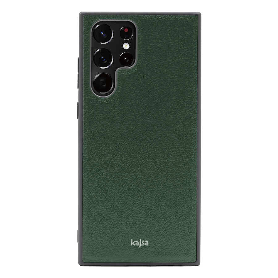Galaxy S22 Ultra Kılıf Kajsa Luxe Collection Hakiki Deri Kapak - Görsel 3