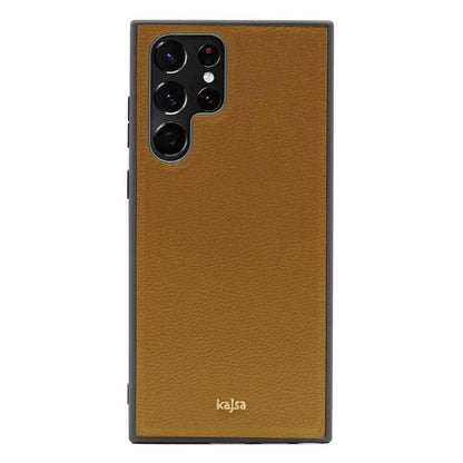 Galaxy S22 Ultra Kılıf Kajsa Luxe Collection Hakiki Deri Kapak - Görsel 4