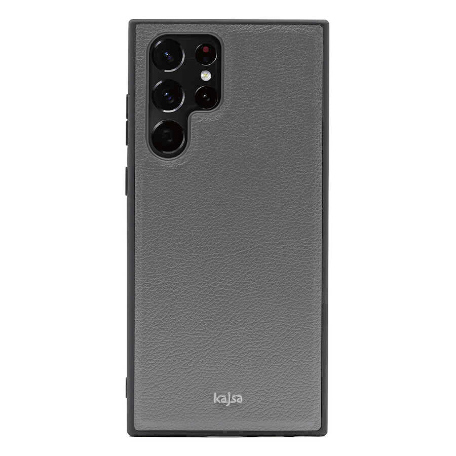 Galaxy S22 Ultra Kılıf Kajsa Luxe Collection Hakiki Deri Kapak - Görsel 6