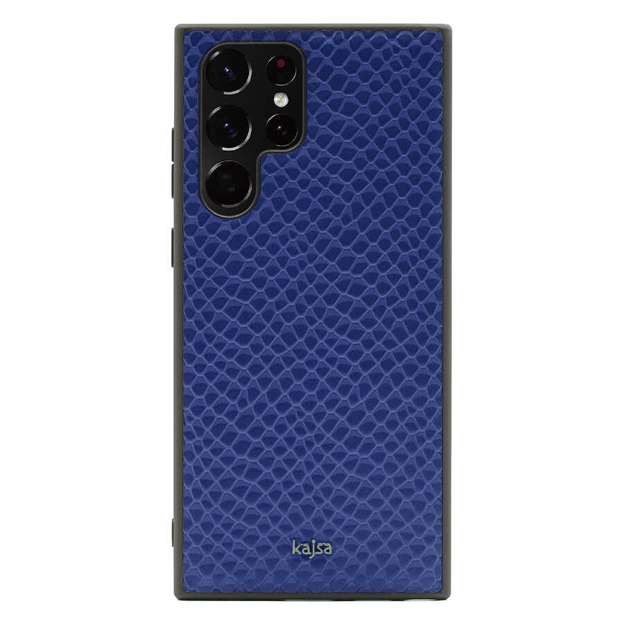 Galaxy S22 Ultra Kılıf Kajsa Pearl Pattern Hakiki Deri Kapak - Görsel 3