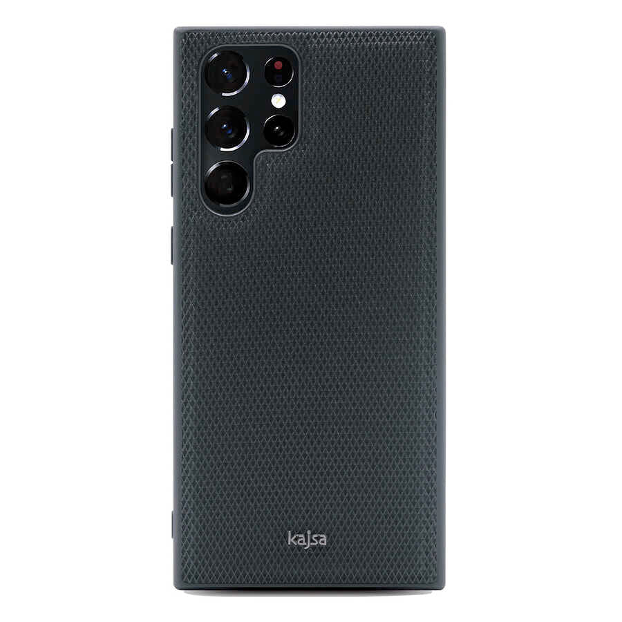 Galaxy S22 Ultra Kılıf Kajsa Preppie Serisi Dark Kapak - Görsel 5