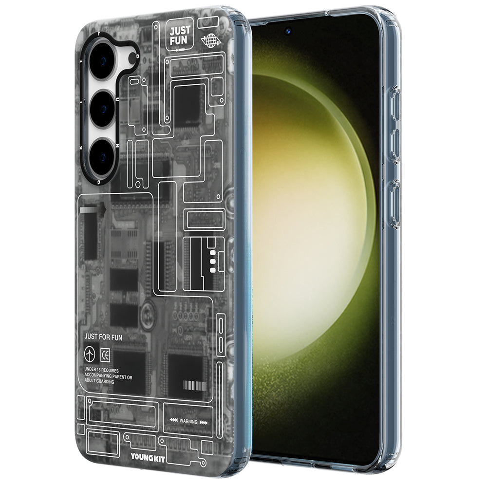 Galaxy S23 Kılıf YoungKit Technology Serisi Kapak - Görsel 2