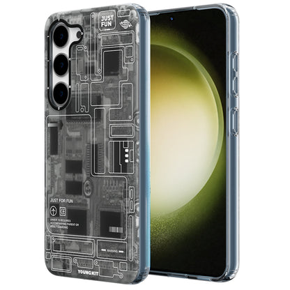 Galaxy S23 Kılıf YoungKit Technology Serisi Kapak - Görsel 2