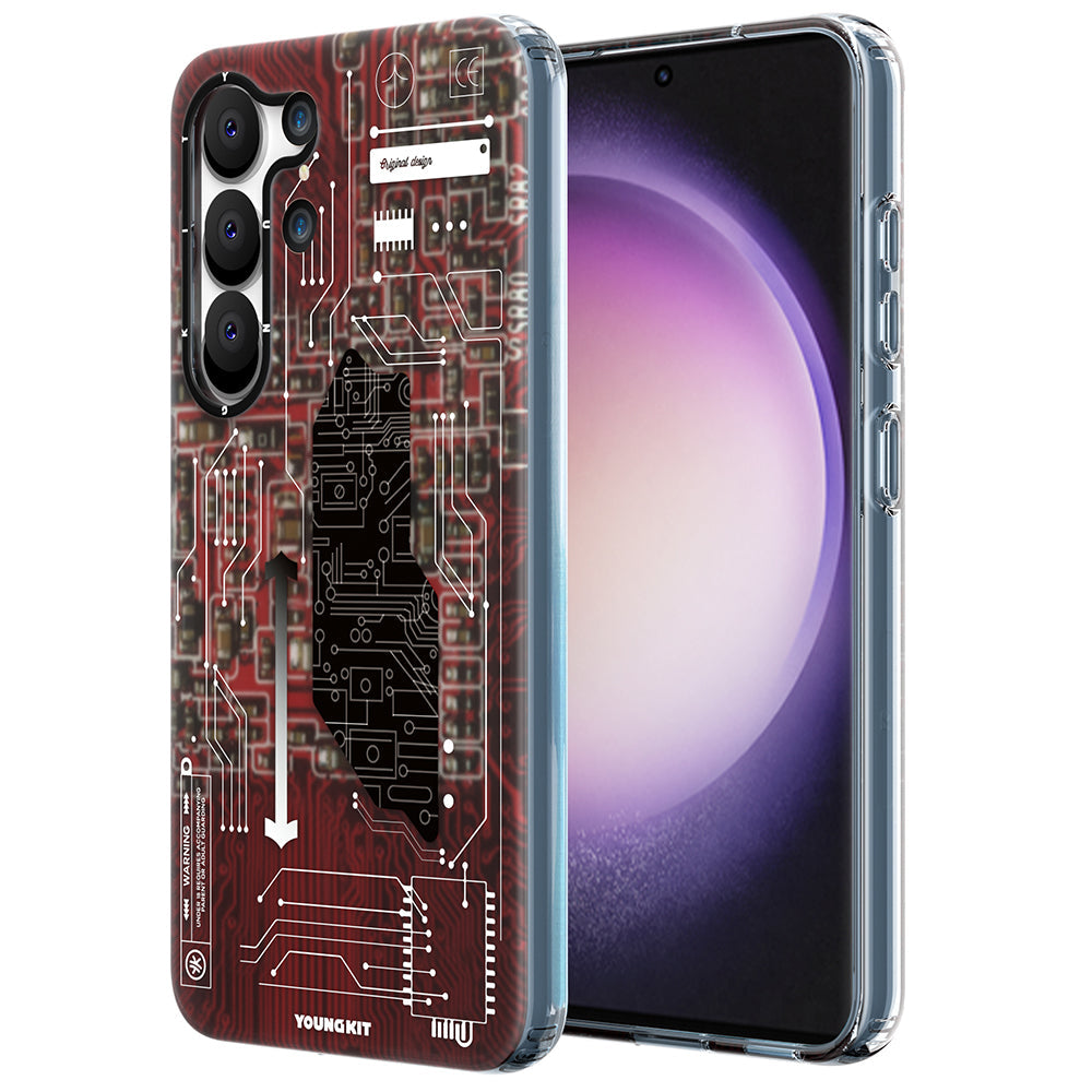 Galaxy S23 Kılıf YoungKit Technology Serisi Kapak - Görsel 3