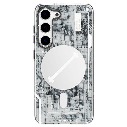 Galaxy S23 Plus Kılıf M-safe Şarj Özellikli YoungKit Technology Serisi Kapak - Görsel 3