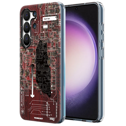Galaxy S23 Plus Kılıf YoungKit Technology Serisi Kapak - Görsel 3