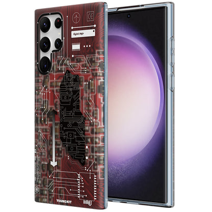 Galaxy S23 Ultra Kılıf YoungKit Technology Serisi Kapak - Görsel 3