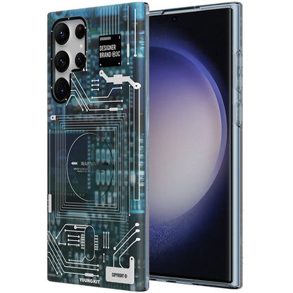 Galaxy S23 Ultra Kılıf YoungKit Technology Serisi Kapak - Görsel 4