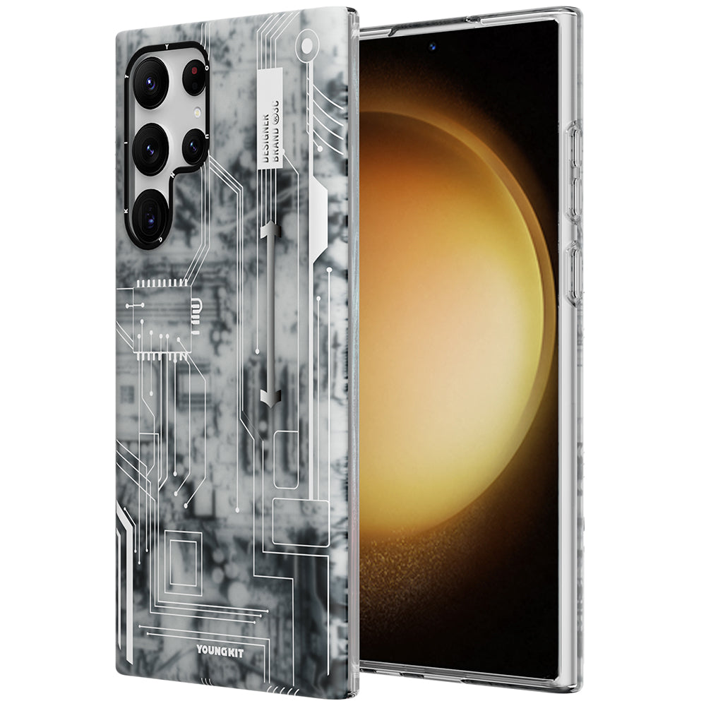 Galaxy S23 Ultra Kılıf YoungKit Technology Serisi Kapak - Görsel 5