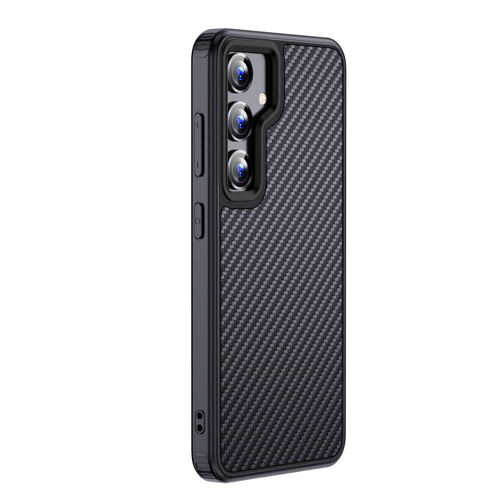 Galaxy S24 Kılıf Aramid Karbon Fiber M-safe Özellikli Wlons Radison Kapak - Görsel 2
