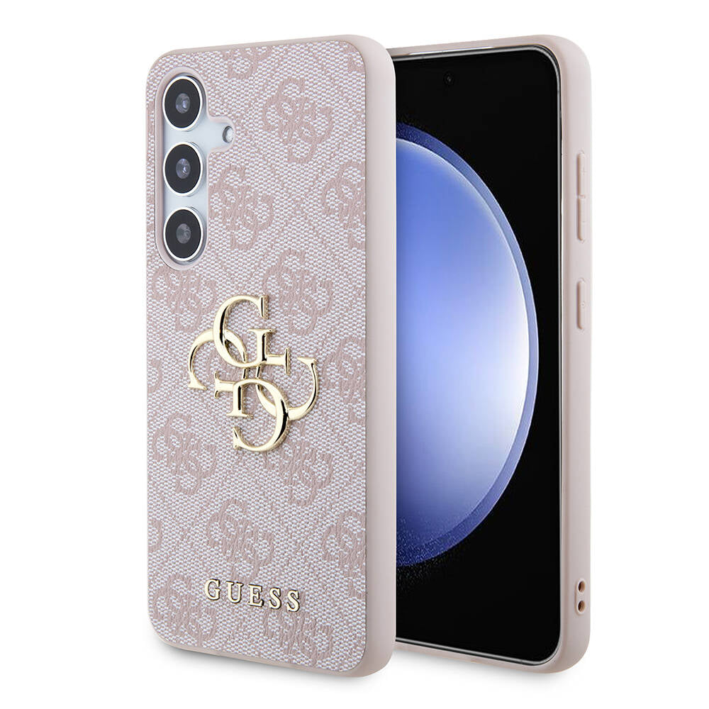 Galaxy S24 Kılıf Guess Orjinal Lisanslı PU Deri Yazı ve 4G Metal Logolu Desenli Kapak - Görsel 4