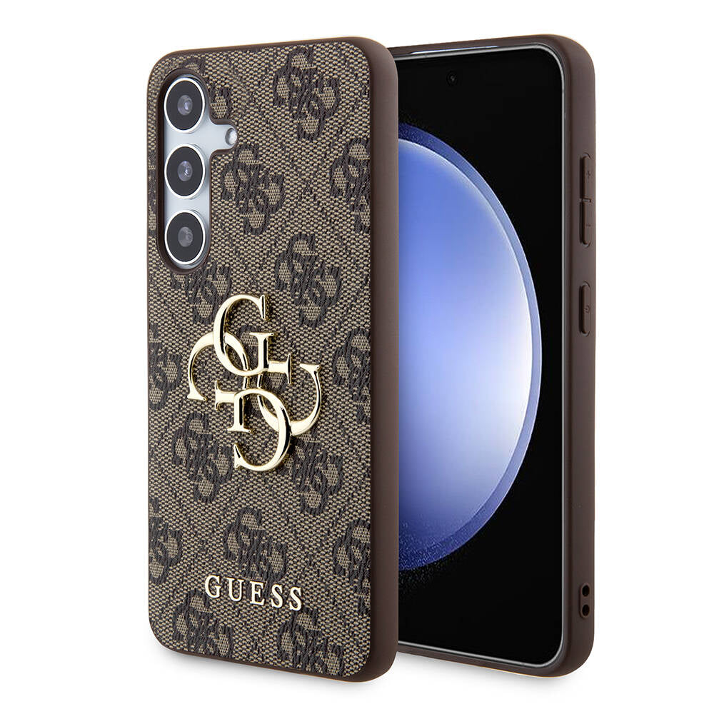 Galaxy S24 Kılıf Guess Orjinal Lisanslı PU Deri Yazı ve 4G Metal Logolu Desenli Kapak - Görsel 2