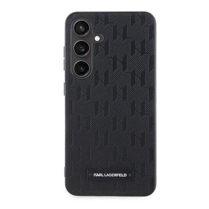 Galaxy S24 Kılıf Karl Lagerfeld Orjinal Lisanslı Saffiano Monogram Metal Logo Kapak - Görsel 2