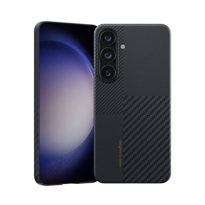 Galaxy S24 Kılıf M-safe Şarj Özellikli Karbon Fiber Benks Montage ArmorAir Kevlar Kapak - Görsel 2