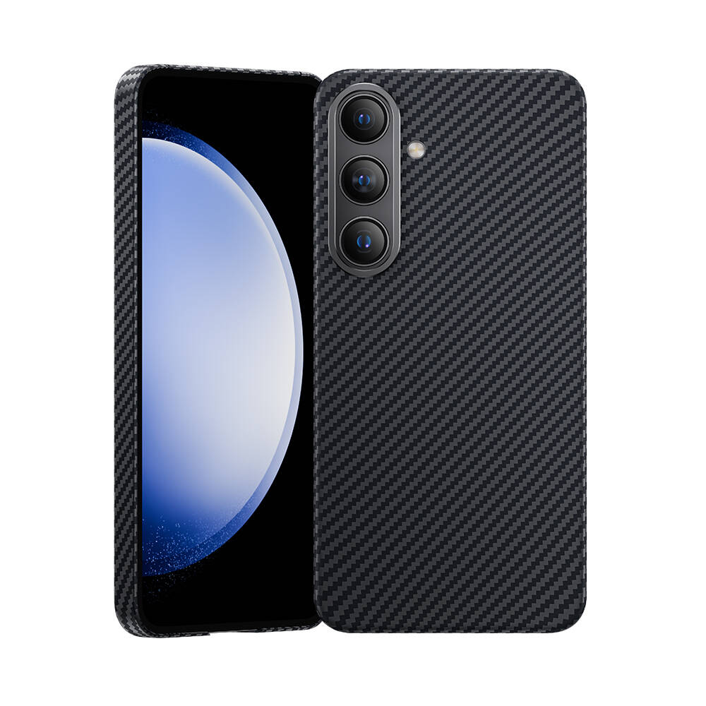 Galaxy S24 Kılıf M-safe Özellikli Karbon Fiber Benks Essential ArmorAir 600D Kevlar Kapak - Görsel 2