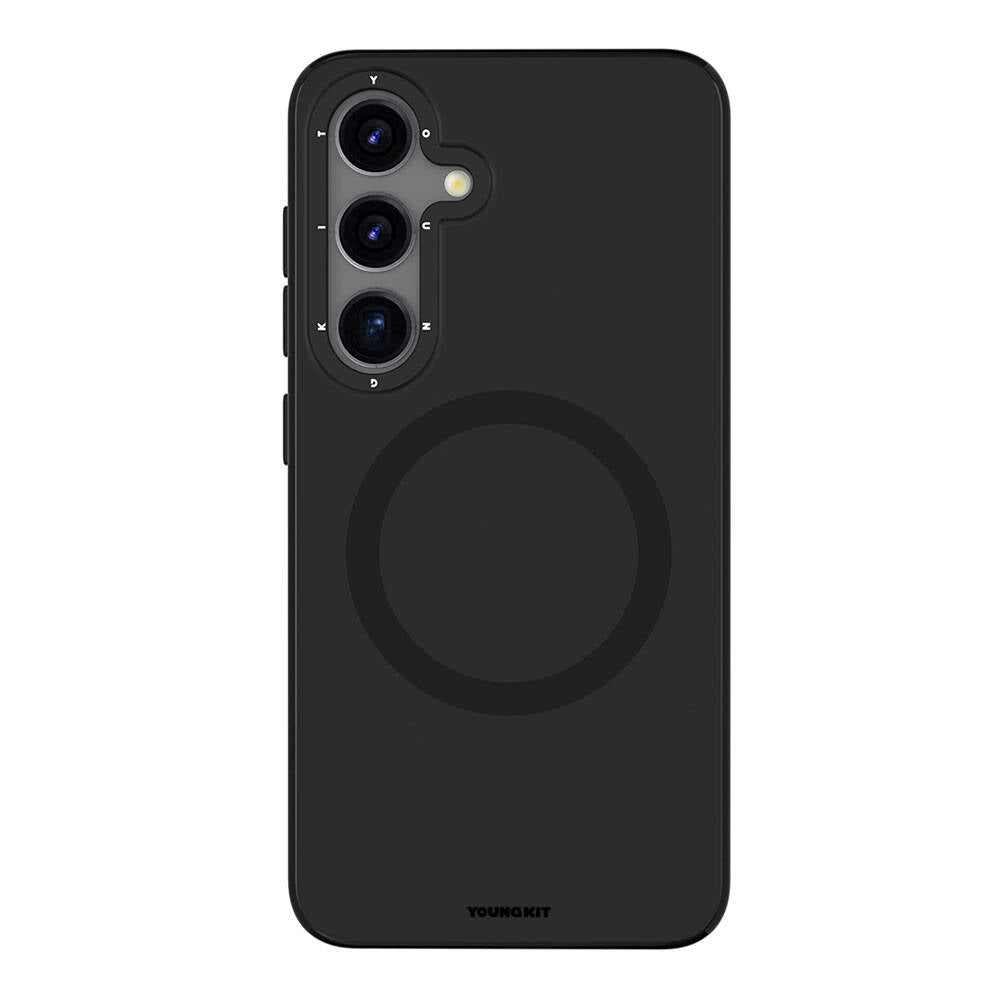 Galaxy S24 Kılıf M-safe Şarj Özellikli Çizilmeye Ve Aşınmaya Dayanıklı Youngkit Velvet Serisi Kapak - Görsel 4