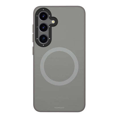 Galaxy S24 Kılıf M-safe Şarj Özellikli Çizilmeye Ve Aşınmaya Dayanıklı Youngkit Velvet Serisi Kapak - Görsel 2