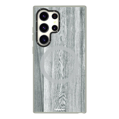 Galaxy S24 Ultra Kılıf M-safe Şarj Özellikli Sararmaya Dayanıklı Youngkit Wood Forest Serisi Kapak - Görsel 2