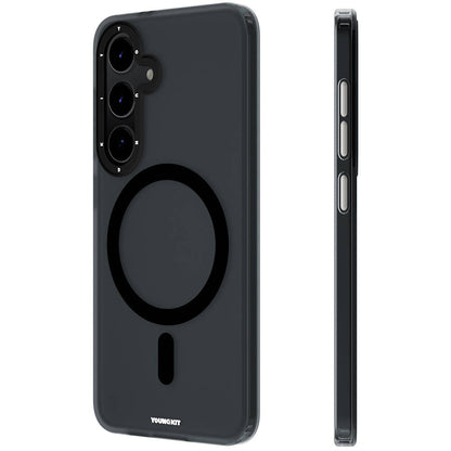 Galaxy S24 Kılıf M-safe Şarj Özellikli Youngkit Hidden Sand Serisi Kapak