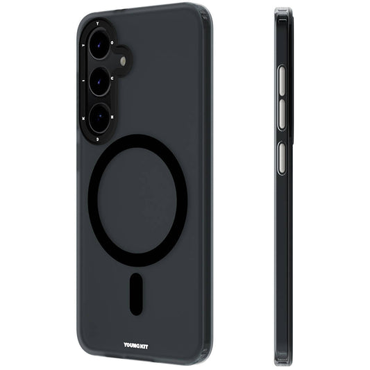 Galaxy S24 Kılıf M-safe Şarj Özellikli Youngkit Hidden Sand Serisi Kapak