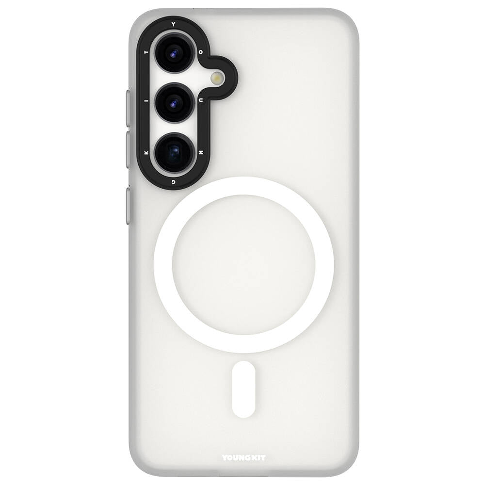 Galaxy S24 Kılıf M-safe Şarj Özellikli Youngkit Hidden Sand Serisi Kapak - Görsel 2