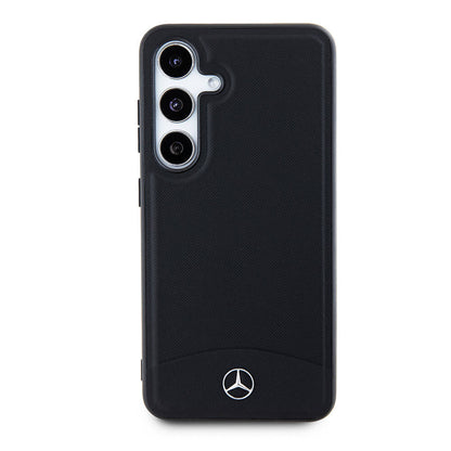 Galaxy S24 Kılıf Mercedes Benz Orjinal Lisanslı M-safe Şarj Özellikli Deri Dokumalı Sade Kapak - Görsel 2
