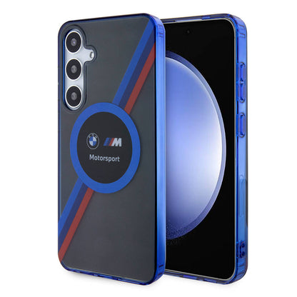 Galaxy S24 Plus Kılıf BMW Orjinal Lisanslı M Logolu Üç Renk Çizgili Motorsport Circle Kapak - Görsel 2