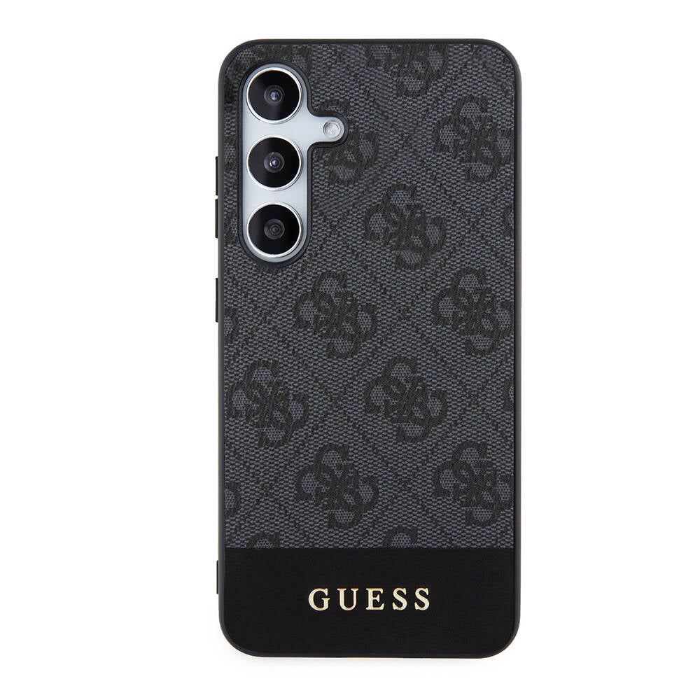 Galaxy S24 Plus Kılıf Guess Orjinal Lisanslı PU Deri Şerit Logo Dizaynlı Kapak - Görsel 2