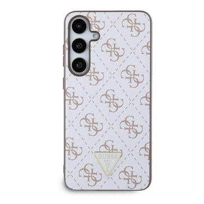 Galaxy S24 Plus Kılıf Guess Orjinal Lisanslı PU Üçgen Logo 4G Desenli Kapak - Görsel 3