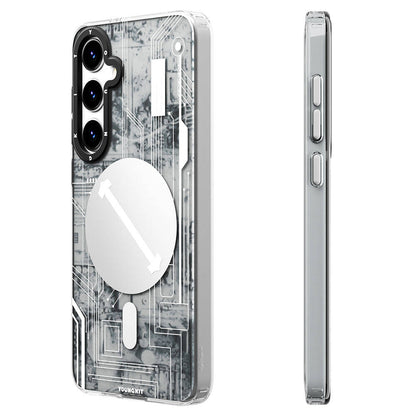 Galaxy S24 Plus Kılıf M-safe Şarj Özellikli YoungKit Technology Serisi Kapak - Görsel 3