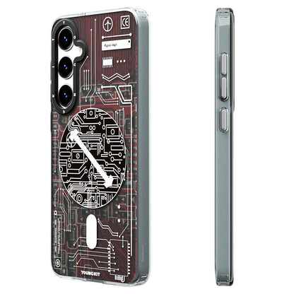 Galaxy S24 Plus Kılıf M-safe Şarj Özellikli YoungKit Technology Serisi Kapak - Görsel 5