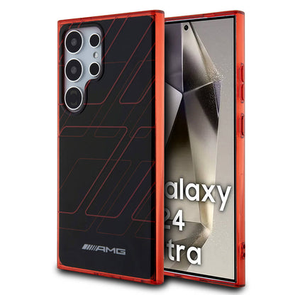 Galaxy S24 Ultra Kılıf AMG Orjinal Lisanslı Çift Katmanlı Dörtgen Desenli Kapak - Görsel 2