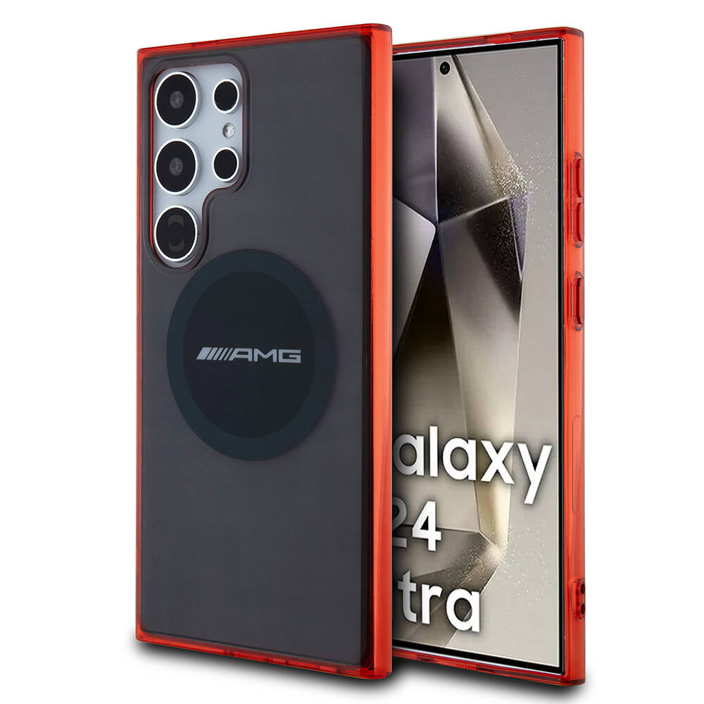 Galaxy S24 Ultra Kılıf AMG Orjinal Lisanslı M-safe Şarj Özellikli Transparan Timeless Kapak - Görsel 2