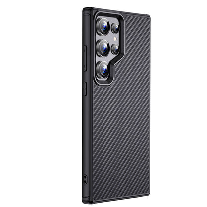 Galaxy S24 Ultra Kılıf Aramid Karbon Fiber M-safe Özellikli Wlons Radison Kapak - Görsel 2