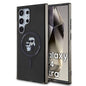 Galaxy S24 Ultra Kılıf Karl Lagerfeld Orjinal Lisanslı M-safe Şarj Özellikli Karl & Choupette IML Baskılı Kapak
