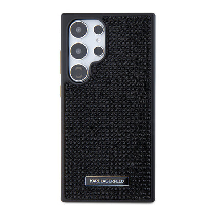 Galaxy S24 Ultra Kılıf Karl Lagerfeld Taşlı Metal Logo Orjinal Lisanslı Kapak - Görsel 3