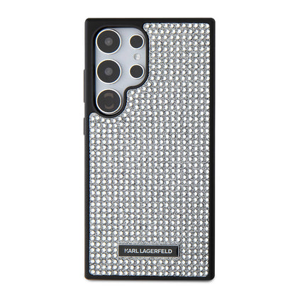 Galaxy S24 Ultra Kılıf Karl Lagerfeld Taşlı Metal Logo Orjinal Lisanslı Kapak - Görsel 2