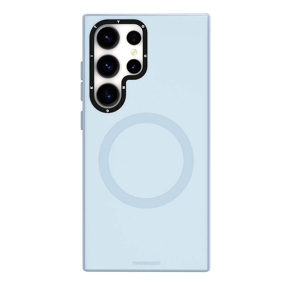 Galaxy S24 Ultra Kılıf M-safe Şarj Özellikli Çizilmeye Ve Aşınmaya Dayanıklı Youngkit Velvet Serisi Kapak - Görsel 3