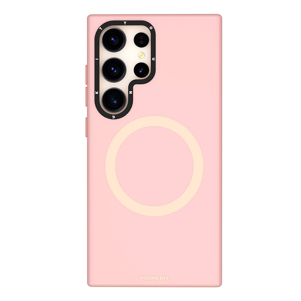 Galaxy S24 Ultra Kılıf M-safe Şarj Özellikli Çizilmeye Ve Aşınmaya Dayanıklı Youngkit Velvet Serisi Kapak - Görsel 5