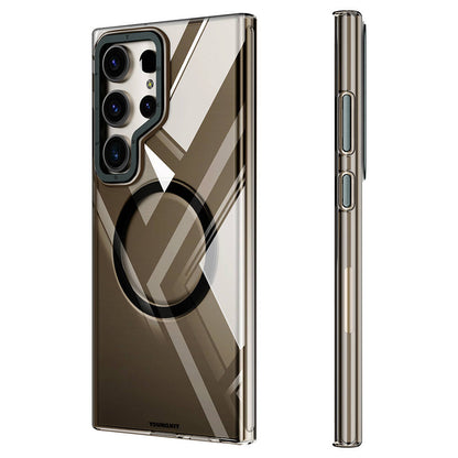 Galaxy S24 Ultra Kılıf M-safe Şarj Özellikli Sararmaya Karşı Dayanıklı Youngkit Clear Crystal Serisi Kapak - Görsel 2