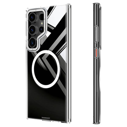 Galaxy S24 Ultra Kılıf M-safe Şarj Özellikli Sararmaya Karşı Dayanıklı Youngkit Clear Crystal Serisi Kapak - Görsel 4
