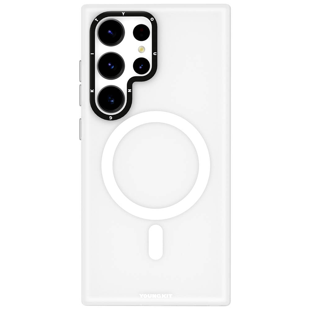 Galaxy S24 Ultra Kılıf M-safe Şarj Özellikli Youngkit Hidden Sand Serisi Kapak - Görsel 2