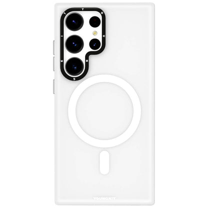 Galaxy S24 Ultra Kılıf M-safe Şarj Özellikli Youngkit Hidden Sand Serisi Kapak - Görsel 2