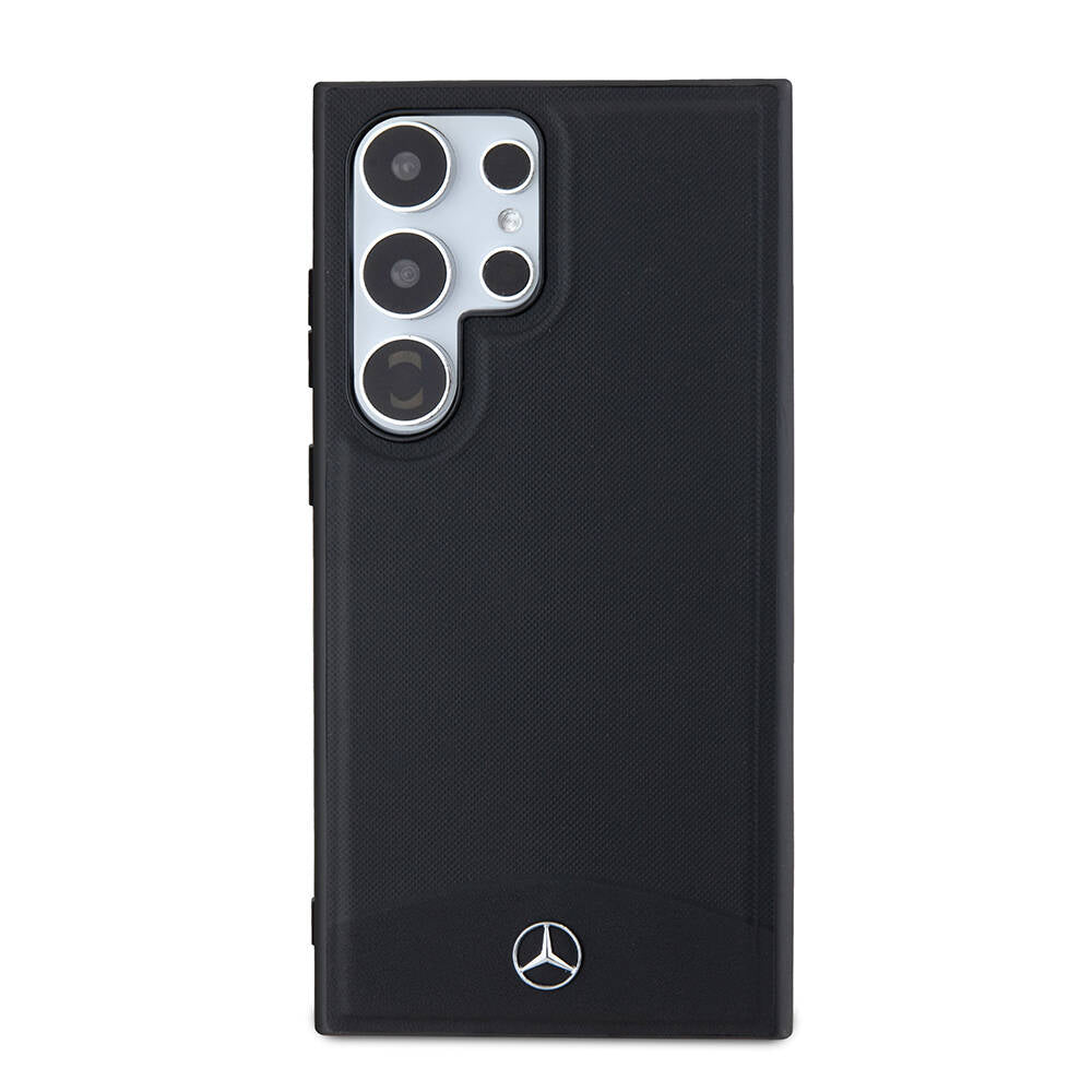 Galaxy S24 Ultra Kılıf Mercedes Benz Orjinal Lisanslı M-safe Şarj Özellikli Deri Dokumalı Sade Kapak - Görsel 2