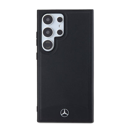 Galaxy S24 Ultra Kılıf Mercedes Benz Orjinal Lisanslı M-safe Şarj Özellikli Deri Dokumalı Sade Kapak - Görsel 2