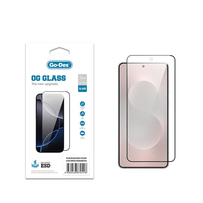 Galaxy S25 Edge Go Des OG Glass Antistatik Temperli Cam Ekran Koruyucu - Görsel 2